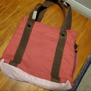 Parcel Pink Nylon Tote Bag